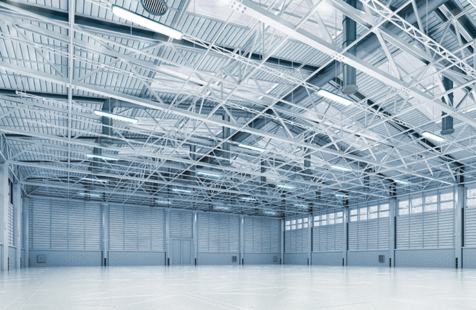 Beleuchtungsanlagen für Industrie- und Gewerbehallen, Privatwohngebäude