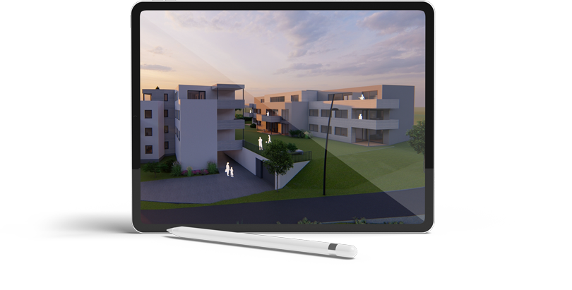 CAD-Vorschau von geplantem Objekt
